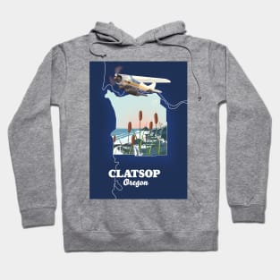 Clatsop County Oregon Map Hoodie